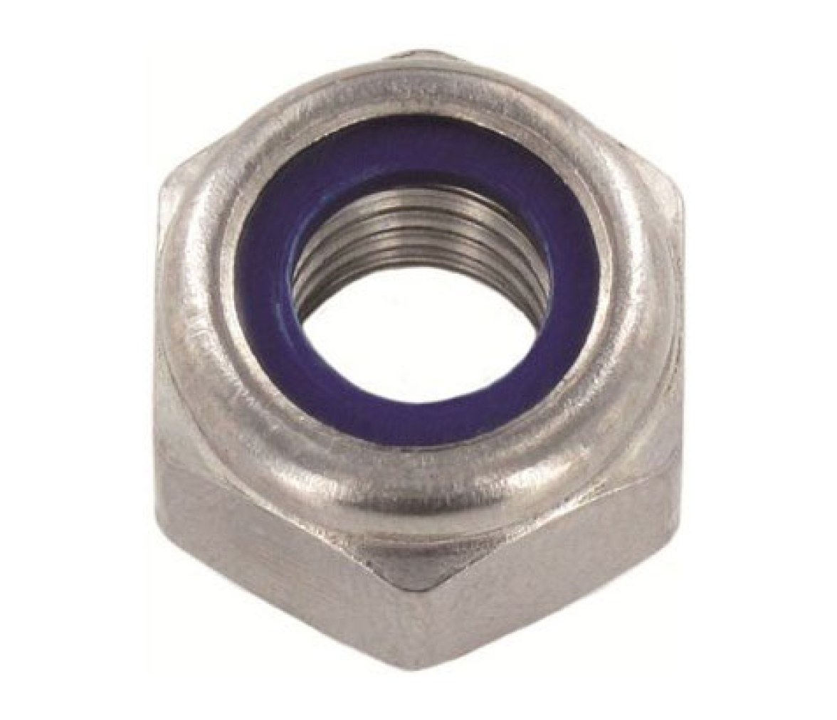 Tuerca Hexagonal Autobloqueante Acero Inoxidable DIN 985