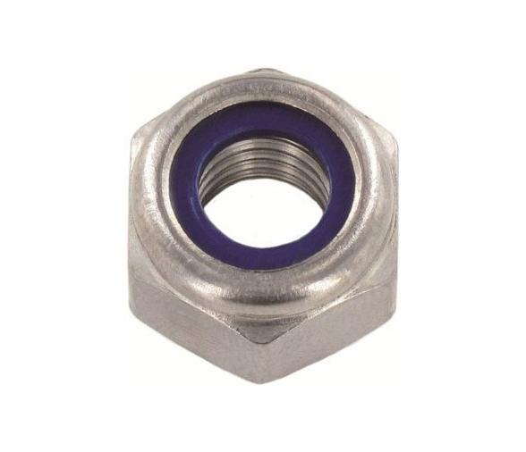 Tuerca Hexagonal Autobloqueante Acero Inoxidable DIN 985