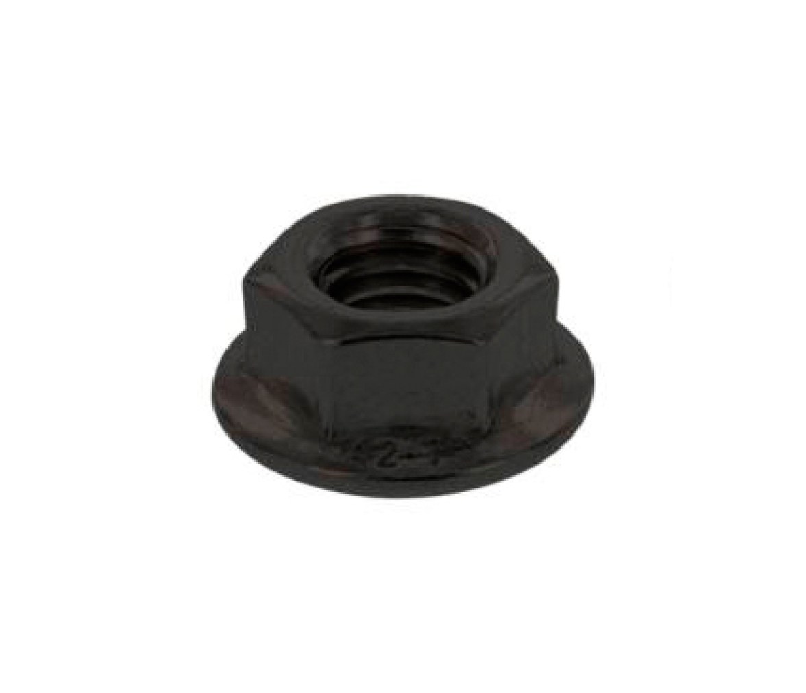 Tuerca Inox Negro Hexagonal con Collar Liso DIN 6923