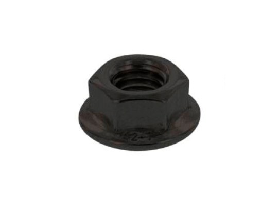 Tuerca Inox Negro Hexagonal con Collar Liso DIN 6923
