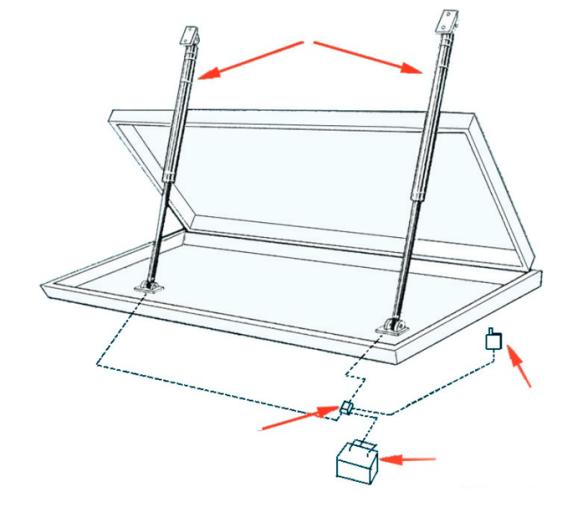 Uflex Serie AV Elevador eléctrico de escotillas