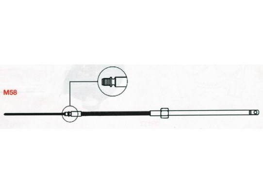 Ultraflex Cable Dirección Mecánica M58 para tambor T67