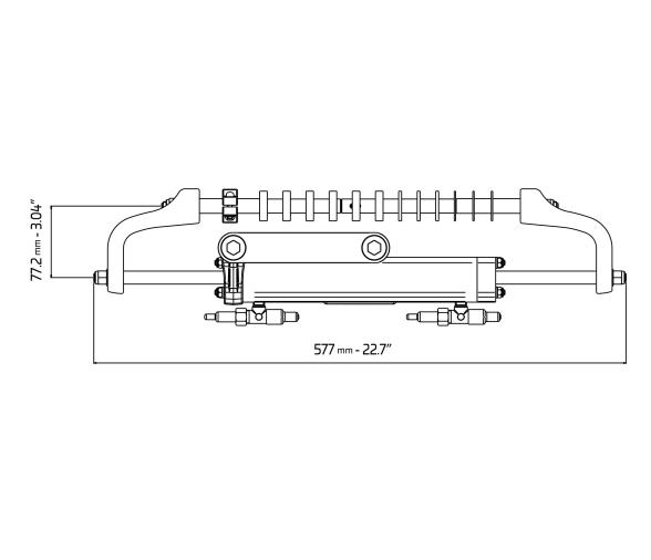 Ultraflex Cilindro Dirección Hidráulica UC81-OBF