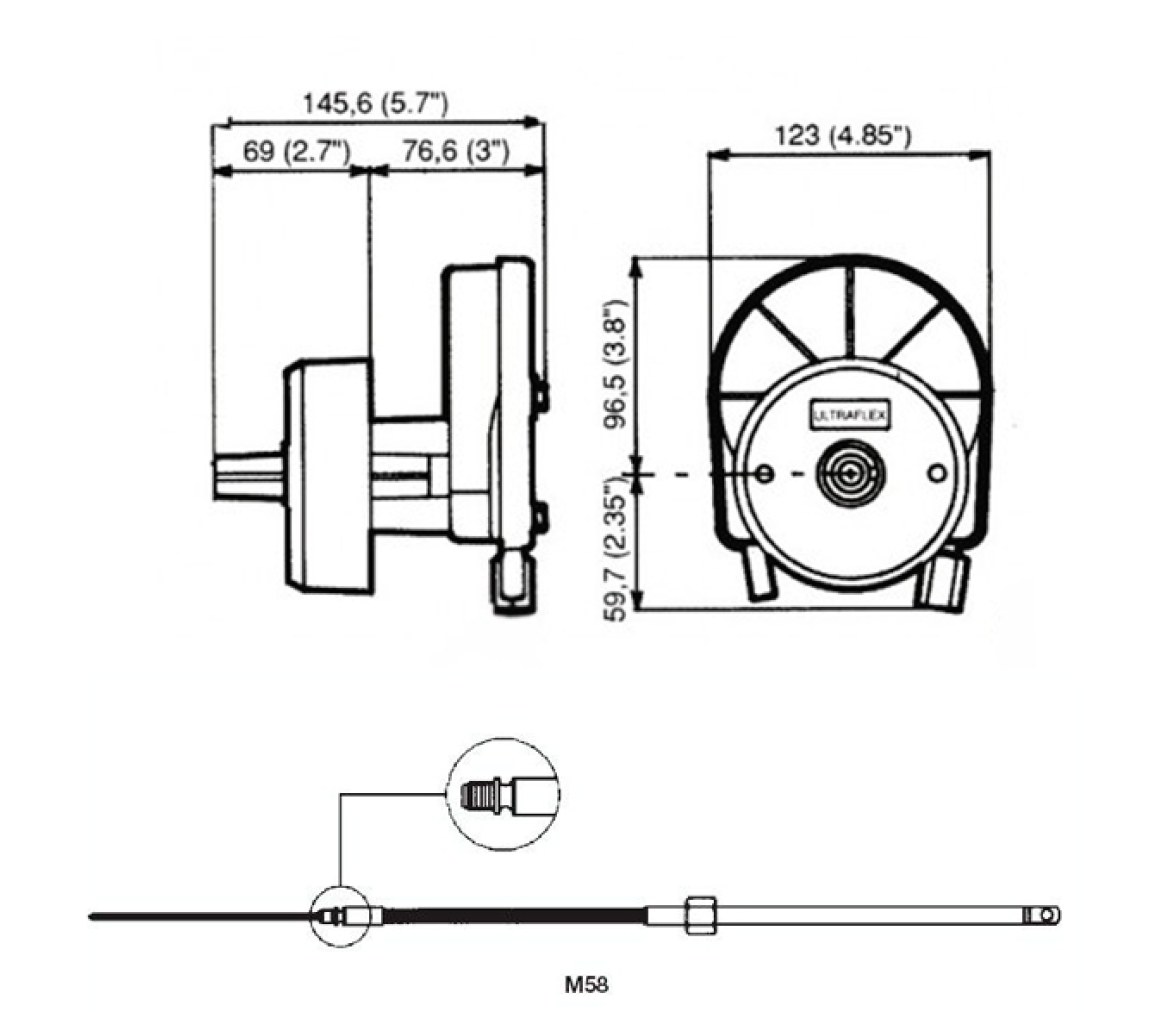 Ultraflex Kit de Direccion T67 Rotech-IV