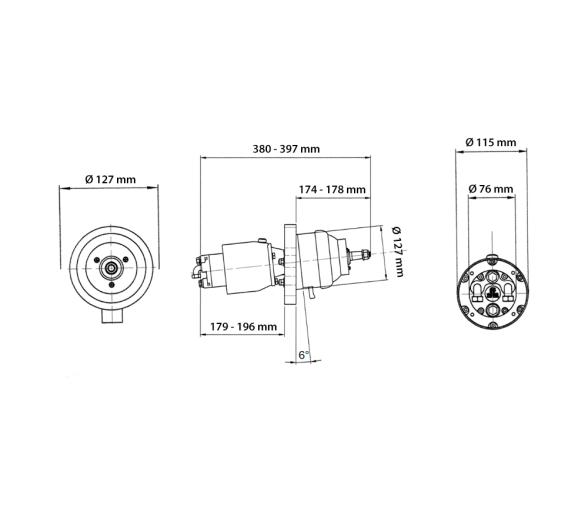 Ultraflex Timón Basculante de Alto Rendimiento