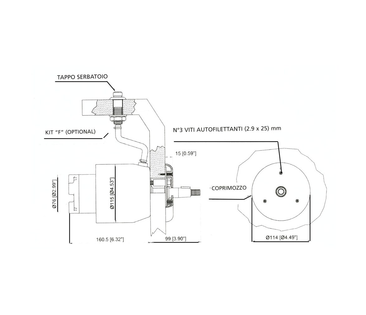 Ultraflex UP28R Hydraulic Pump