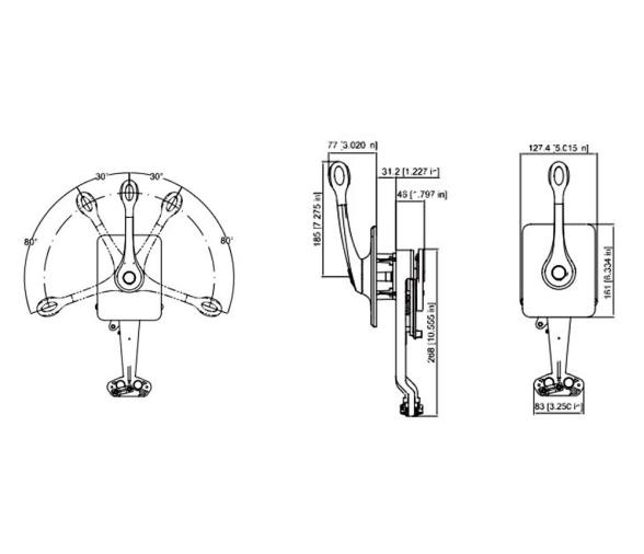 Ultraflex Mando Control 1 Palanca B400