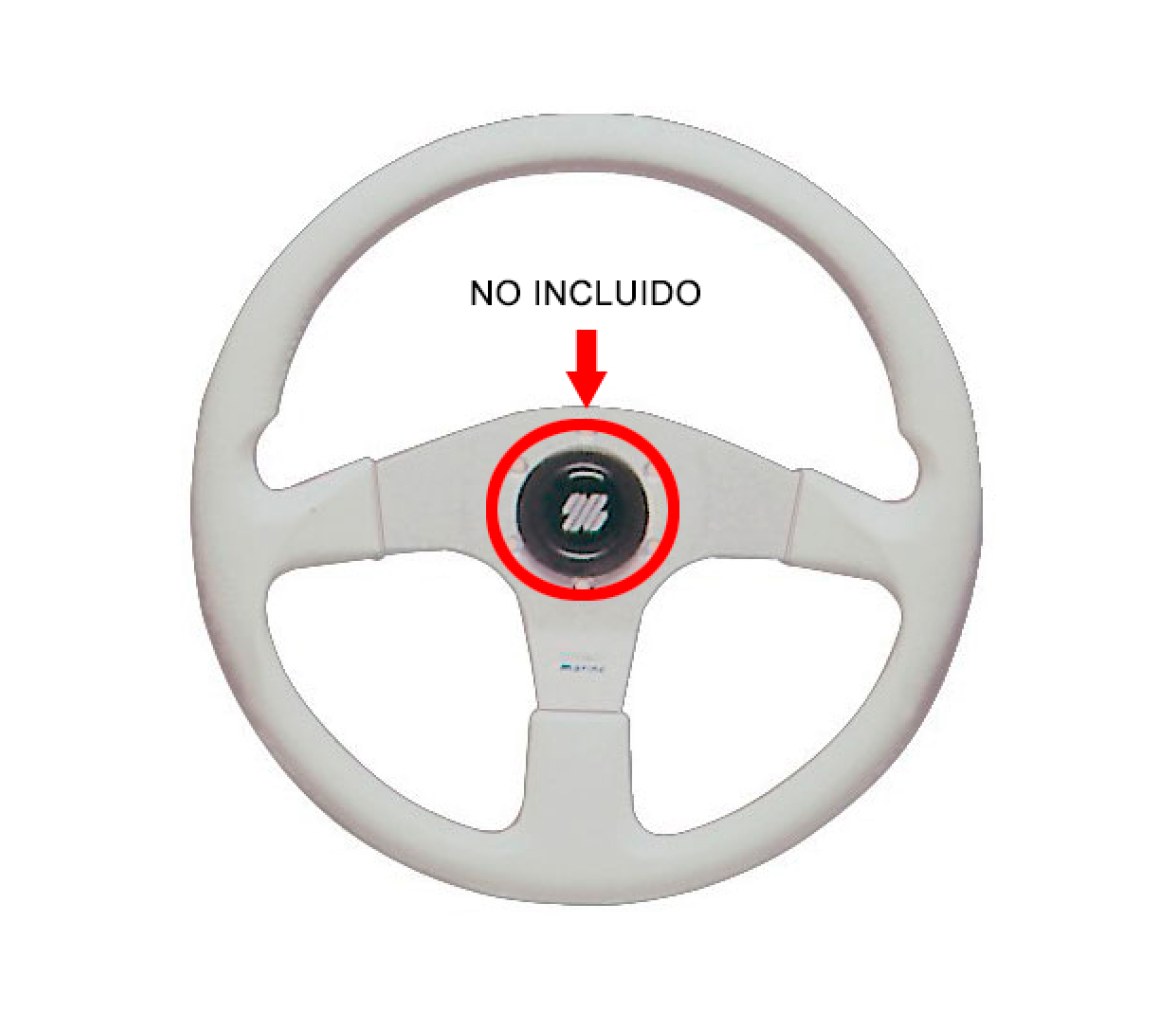 Ultraflex Volante Corsica Blanco 350 mm