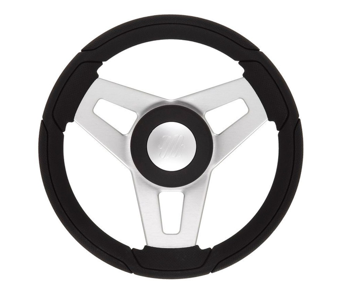 Ultraflex Volante Montecristo Negro Plateado 350mm