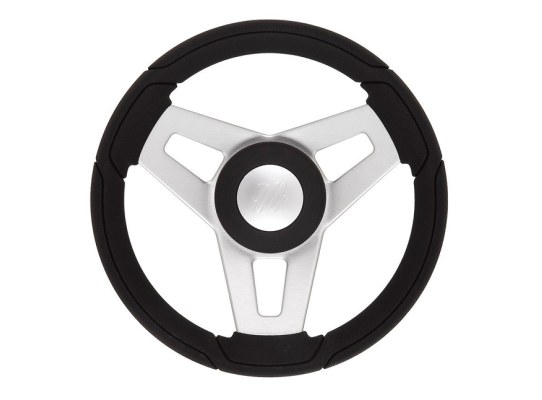 Ultraflex Volante Montecristo Negro Plateado 350mm