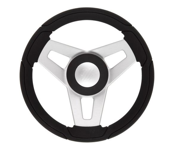 Ultraflex Volante Montecristo Negro Plateado 350mm