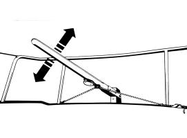 UltraGlozz Tiller Lock Sistema de Bloqueo de timón