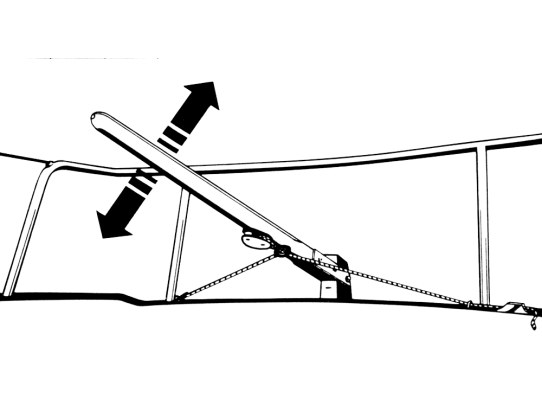 UltraGlozz Tiller Lock Sistema de Bloqueo de timón