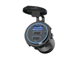 USB-C x 2 + USB-A 3.0