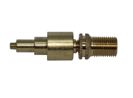 Connector for brass inflation valve, suitable for Plastimo fenders