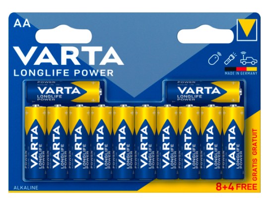 Varta-Pila alcalina LongLife Power 4906 AA (8 + 4)