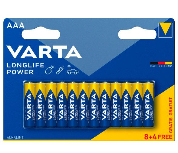 Varta-Pila alcalina LongLife Power 4906 AA (8 + 4)