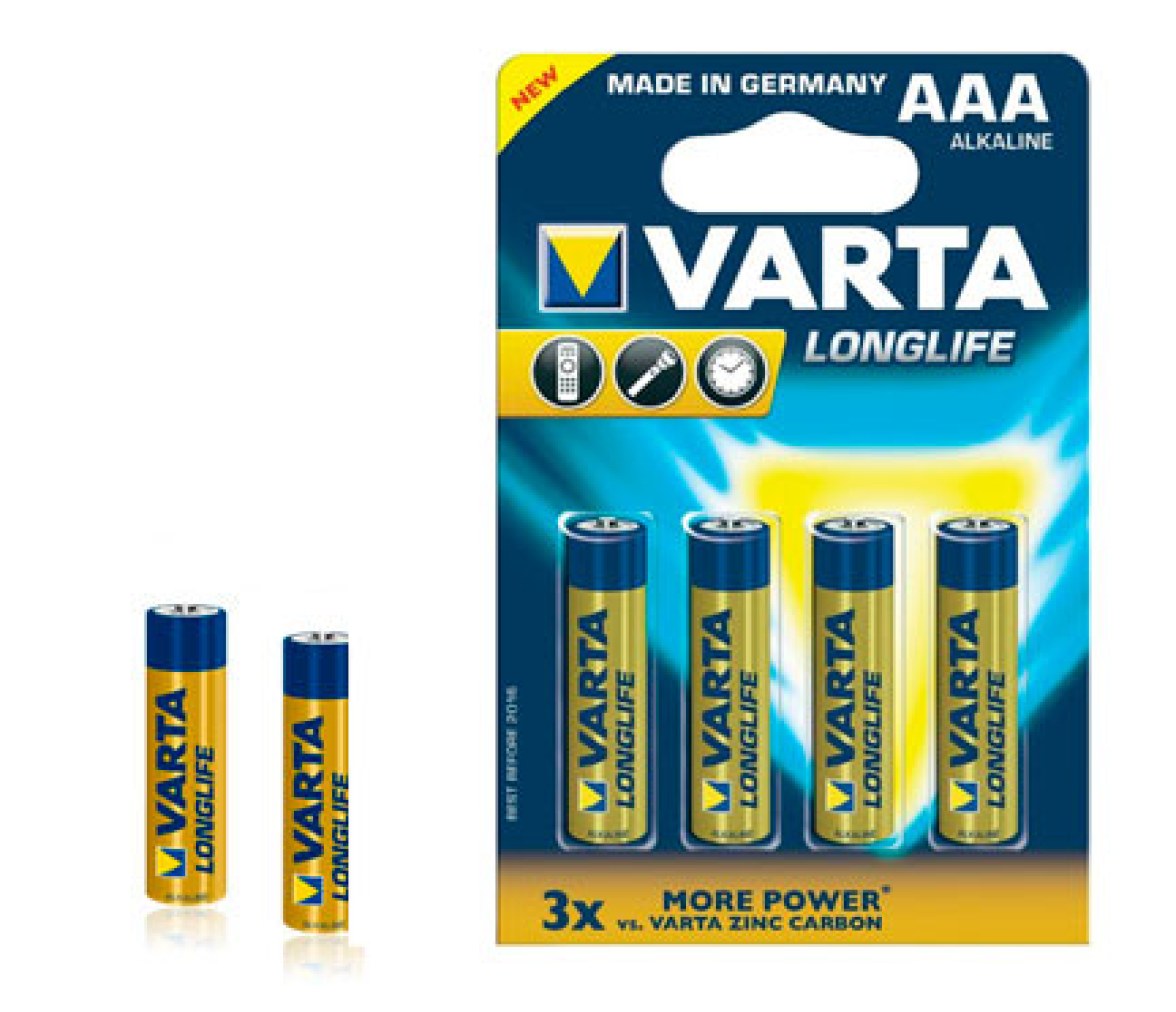 Varta Pilas Alcalinas AAA Longlife