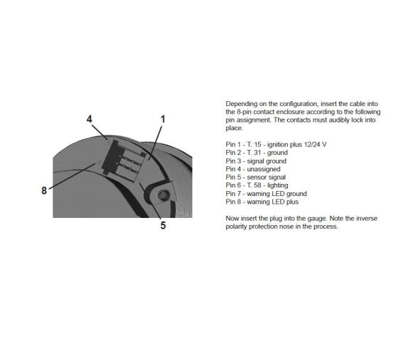 VDO Reloj Indicador Temperatura Liquido Refrigeracion