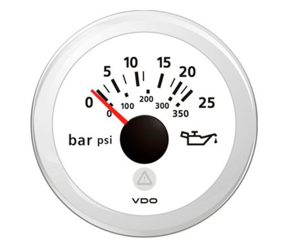 VDO Manómetro Presión Aceite 25 Bar