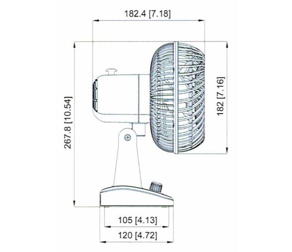 Ventilador Marino Control Velocidad 12V TMC-03405