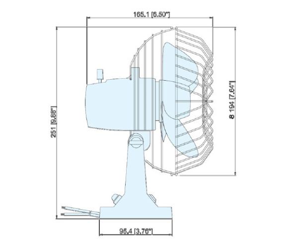 Ventilador Marino Deluxe 12V TMC