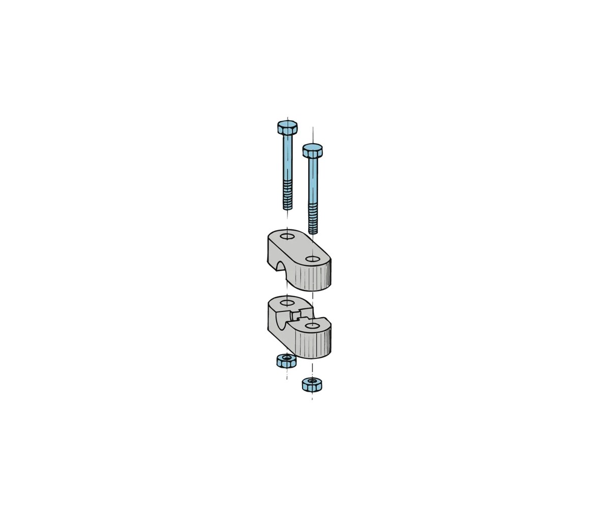 Vetus Abrazadera cable tipo 33 y LF