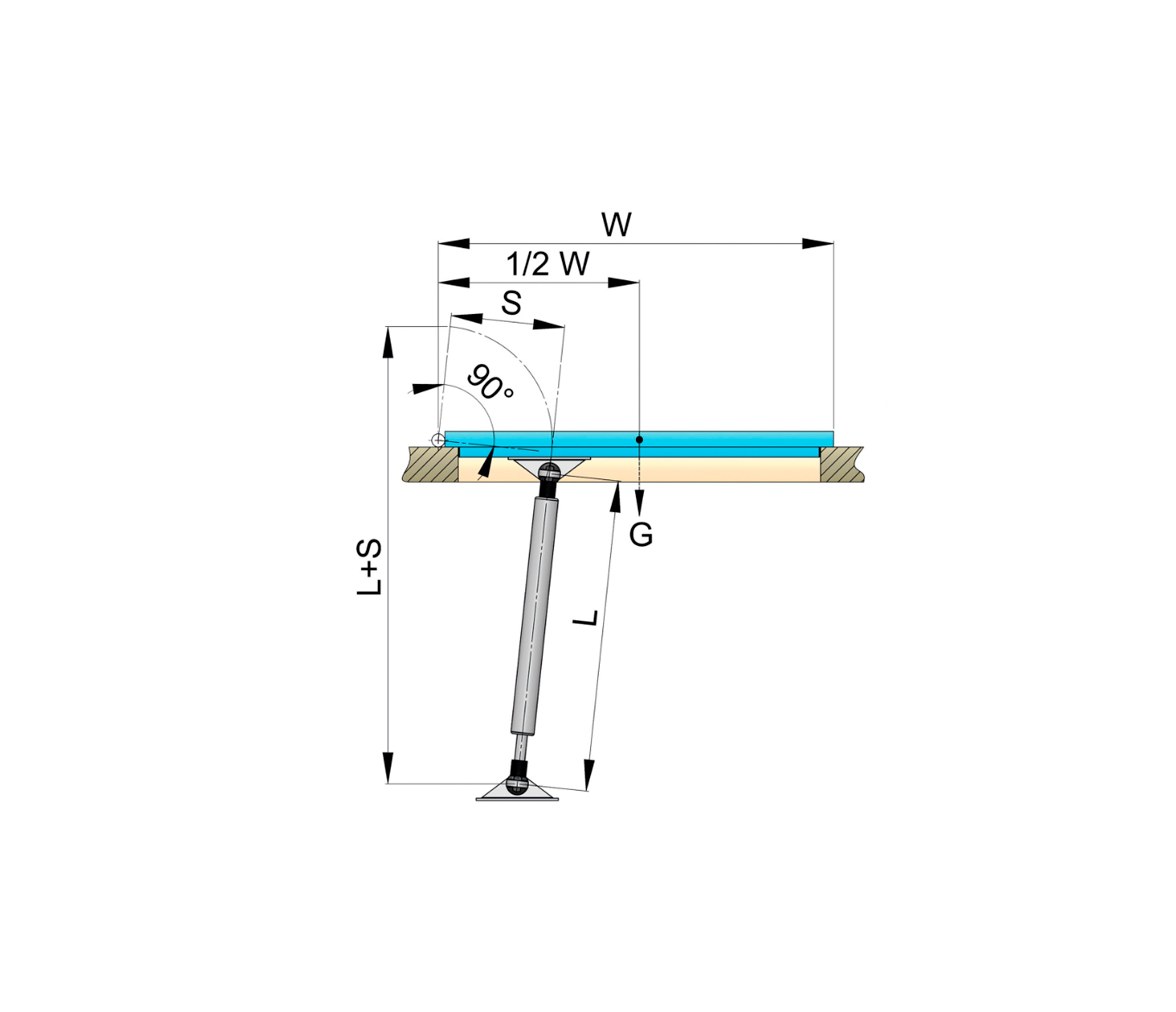 Vetus Gas Shock Absorber