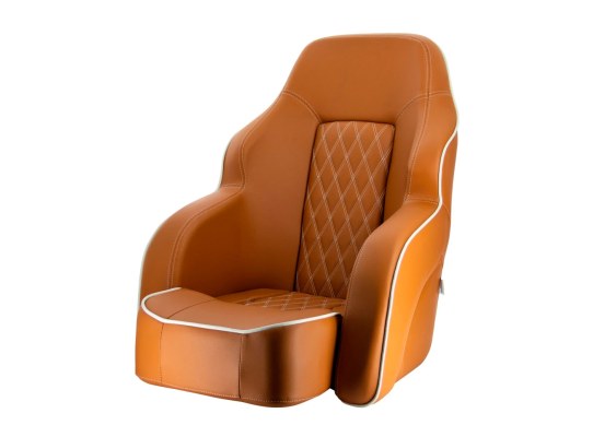 Vetus Cognac Commander Flip-Up Seat
