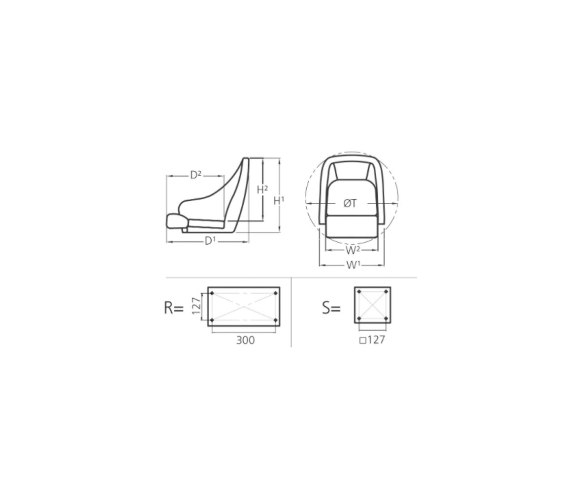 Vetus Commander Helm Seat