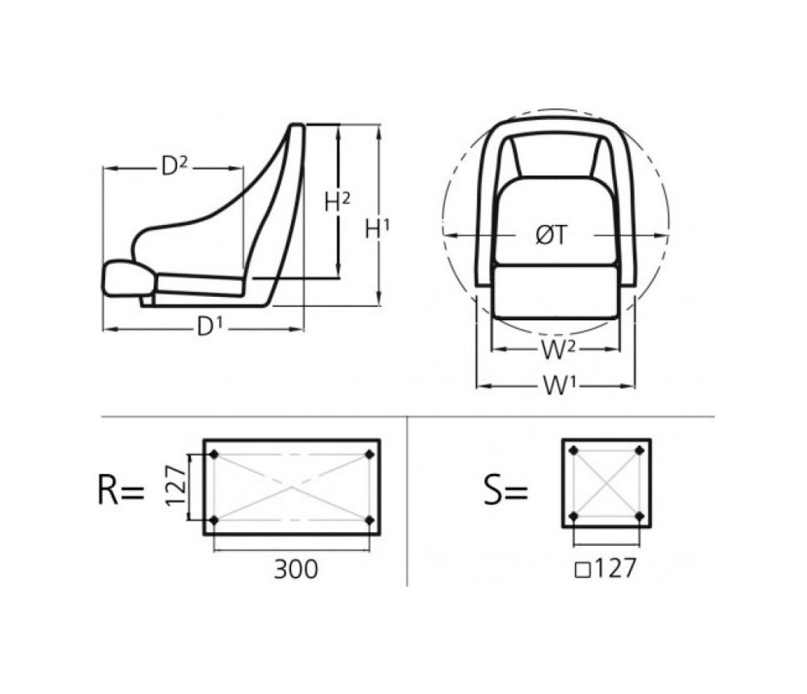 Vetus Flag Officer Pilot Seat