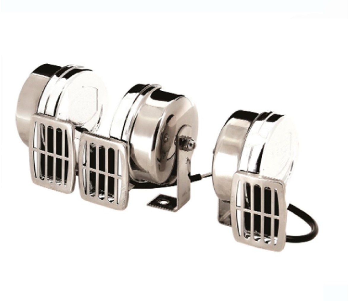 Vetus Bocina simple 12/24 V, tono bajo, 410 Hz, 109 dB (A)