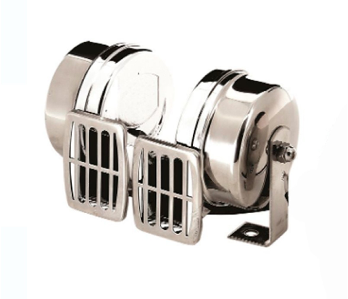 Vetus Bocina doble 12/24 V, conjunto, tono alto/bajo, 112 dB (A)