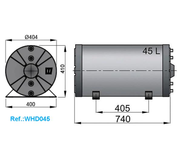 Vetus Termo Calentador con Doble Pared