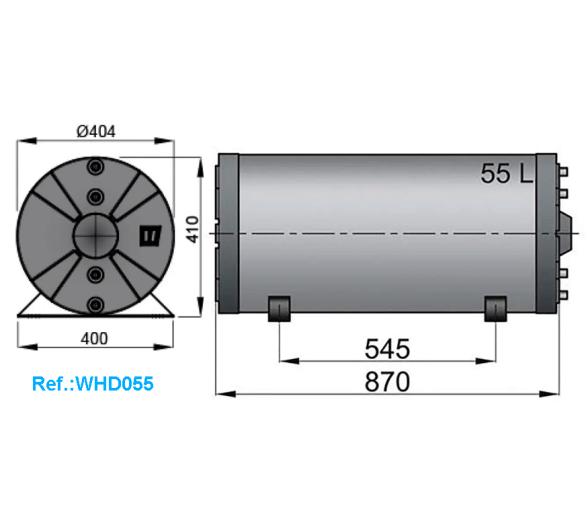 Vetus Termo Calentador con Doble Pared