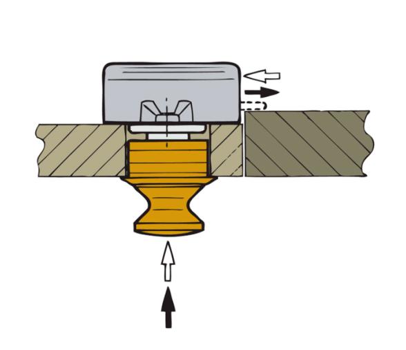 Vetus Cierre de Plástico con Botón