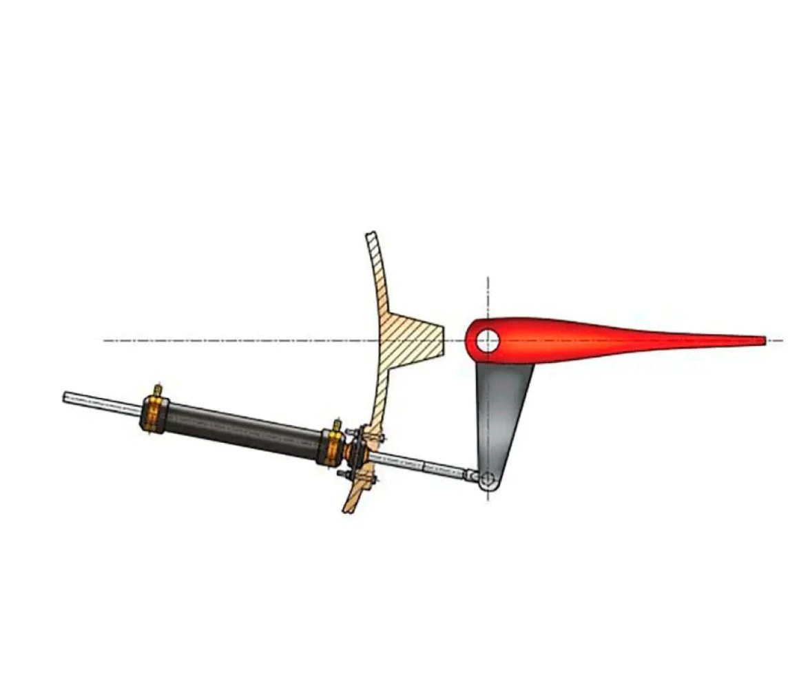 Vetus Cilindro tipo MTC72, para timón colgante