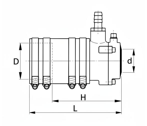 Vetus Cojinete Interior Autoalineante de Bronce
