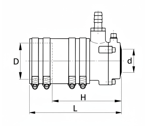 Vetus Cojinete Interior Autoalineante de Bronce