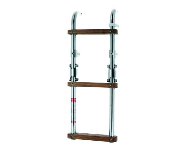 Vetus Escalera Plegable con Peldaños de Teca 3 ó 4 escalones