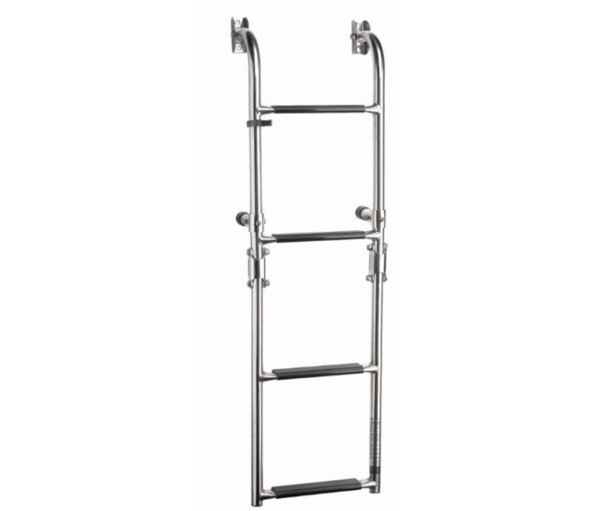 Vetus Escalera Plegable de Acero, montaje popa 3 ó 4 escalones