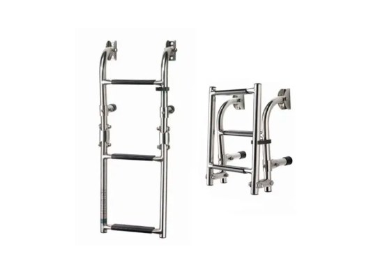 Vetus Folding Steel Ladder, stern mount 3 or 4 steps