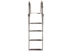 Vetus Escalera telescópica 4 peldaños, lujoso agarre