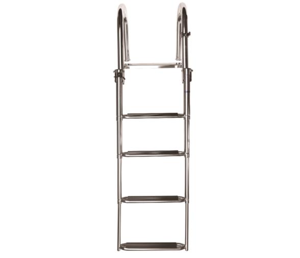 Vetus Escalera telescópica 4 peldaños, lujoso agarre