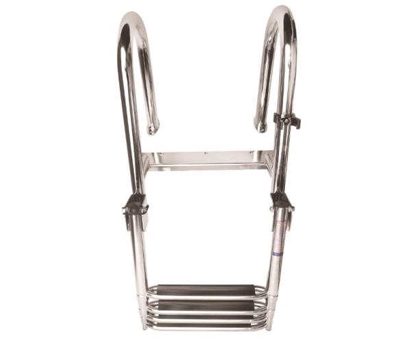 Vetus Escalera telescópica 4 peldaños, lujoso agarre