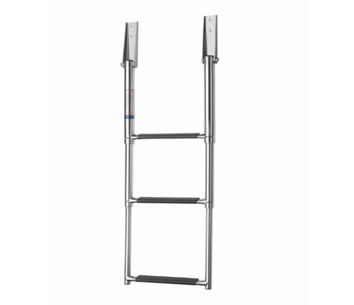 Vetus Escalera Telescópica Ancha de Acero Inox de 3 ó 4 escalones