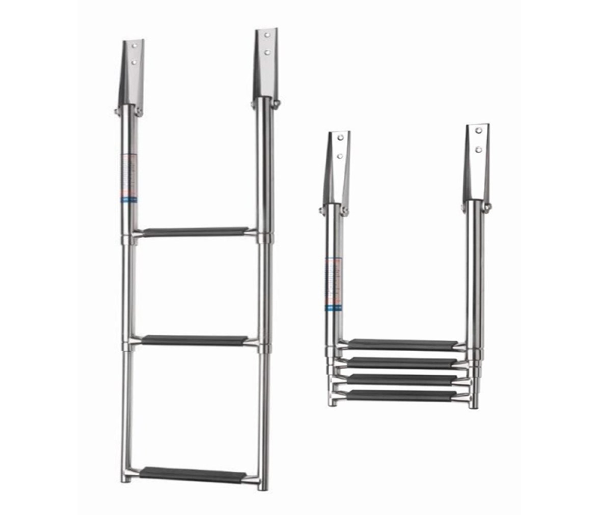 Vetus Escalera Telescópica Ancha de Acero Inox de 3 ó 4 escalones