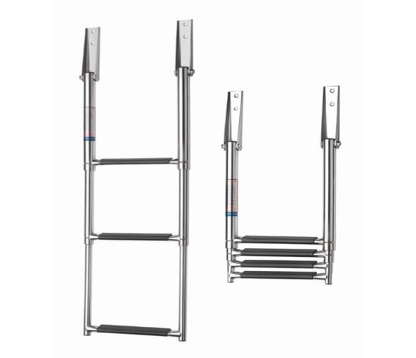 Vetus Escalera Telescópica Ancha de Acero Inox de 3 ó 4 escalones