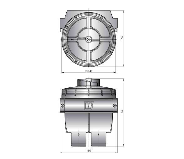 Vetus Filtro Agua de Refrigeracion Tipo FTR470
