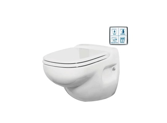 Vetus Inodoro Hato, 24 V, con panel electrónico